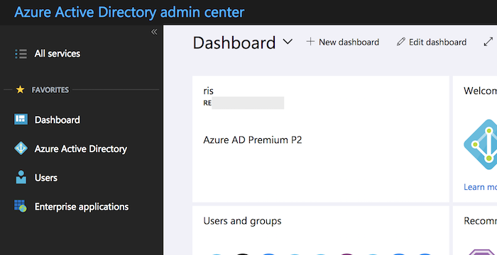 Azure AD Admin